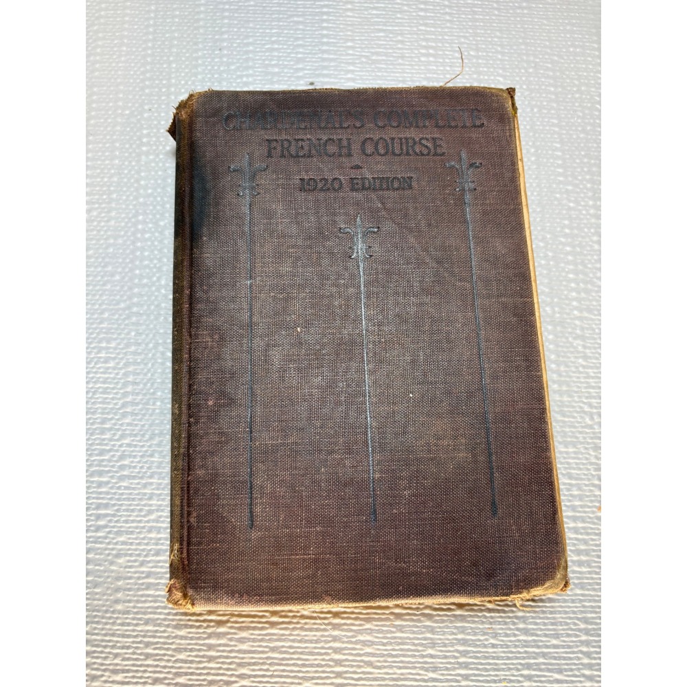 Chardenal's Complete‎ French Course 1920 Edition Allyn and Bacon Antique Book